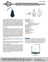 Thumbnail of document Manual - FSW2 Free-Floating Level Switch